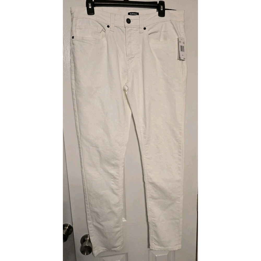 Buffalo David Bitton Jeans Skinny Max Stretch Mens 32x32 (32x31) White NWT Indie